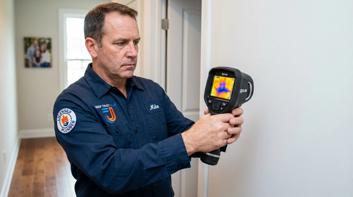 Thermal imaging leak detection by Johns Plumbing LLC in Hollister
